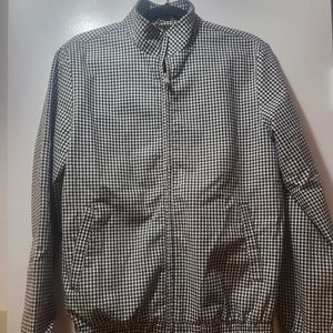 Topman Black & White Checkered Jacket